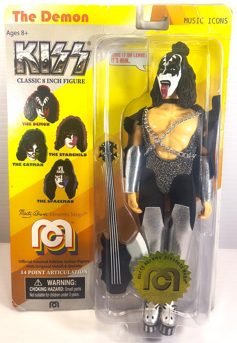 MEGO KISS Classic 8 Inch Figure THE DEMON, New, See Pics/Description!